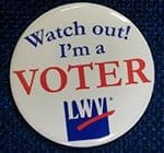 Button LWV-Watch Out! I'm a Voter